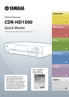 Yamaha CDRHD-1500 - Owners Manual-2